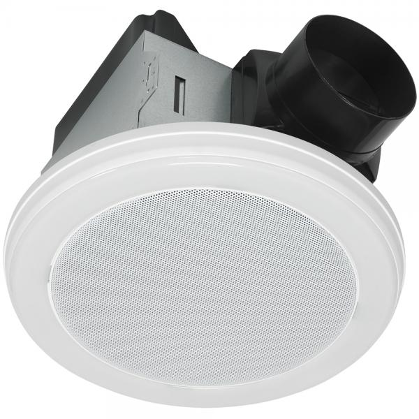 Bath Fan, 80 CFM, 1.5 Sones with BlueTooth Speaker,White LED Light